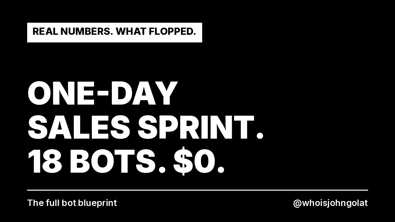 Perfect Bot Secrets: the Sales Sprint Blueprint